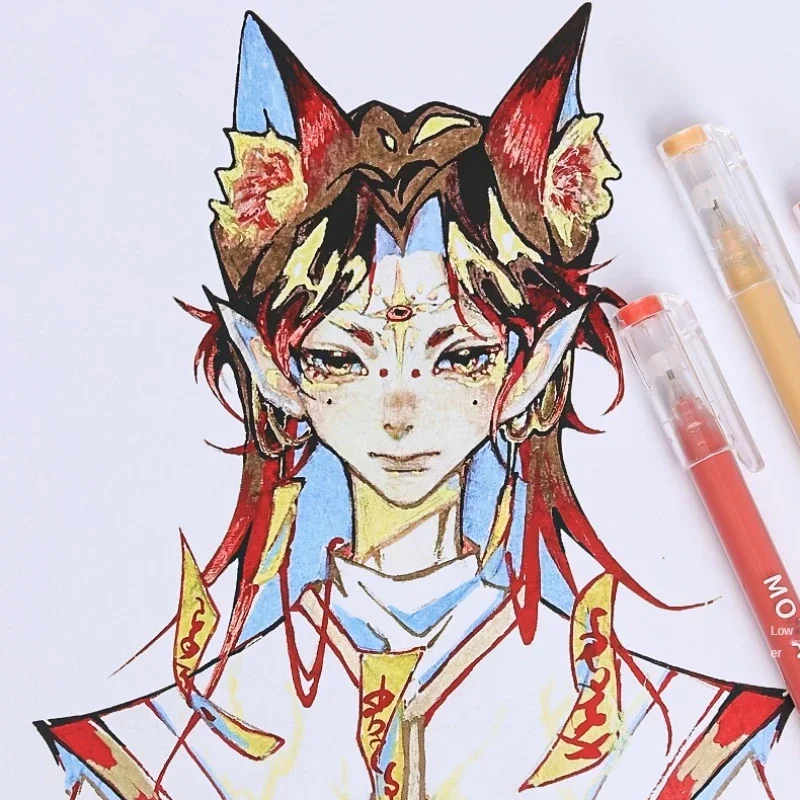 198/6 pcs Kawaii Morandi 젤 펜 세트 아트 마커 멀티 컬러 젤 잉크 펜 라이너 볼펜 학교 사무실 문구 선물 펜