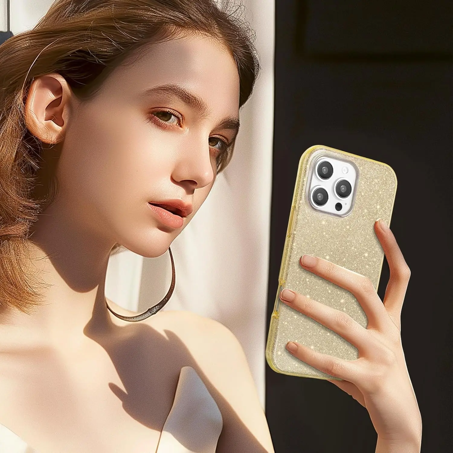 Gold Glitter Bling Phone Case - Cute and Stylish Cover Accessories