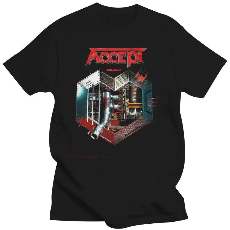 2022 Accetta Metal Heart Udo Heavy Metal Band Runner Wild New Black T Shirt Manica Lunga Uomo Tshirt Top Summer Winter Coat T