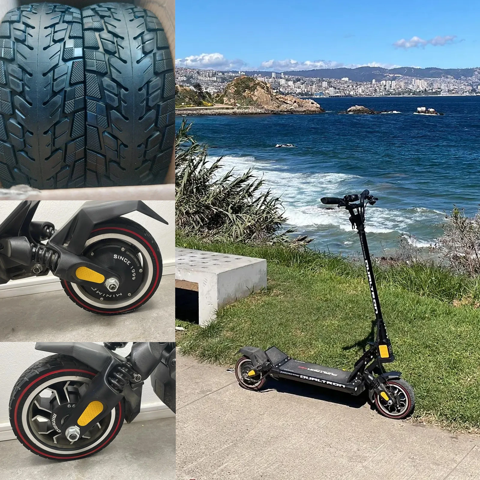 오프로드 솔리드 타이어 듀얼트론 미니 스피드웨이 레그 (프로) 스쿠터용 펑크 튜브리스 교체 부품 8.5x2.5 - G마켓 모바일