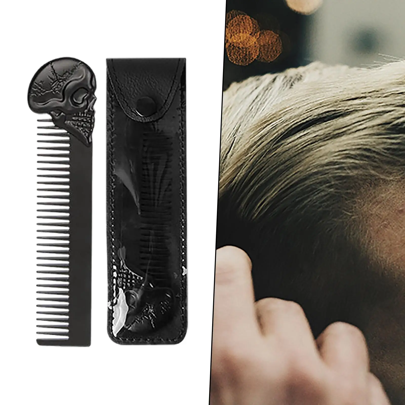 Beard Comb for Men Smooth Round Beard Shaping Template, Barber