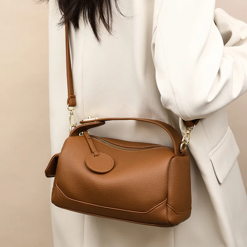 Women's Bags Fashion PU Leather Top Carrying Bag Handbags Multi Pocket Design Multifunctional Crossbody Tote Bag Shoulder Bag - 4
