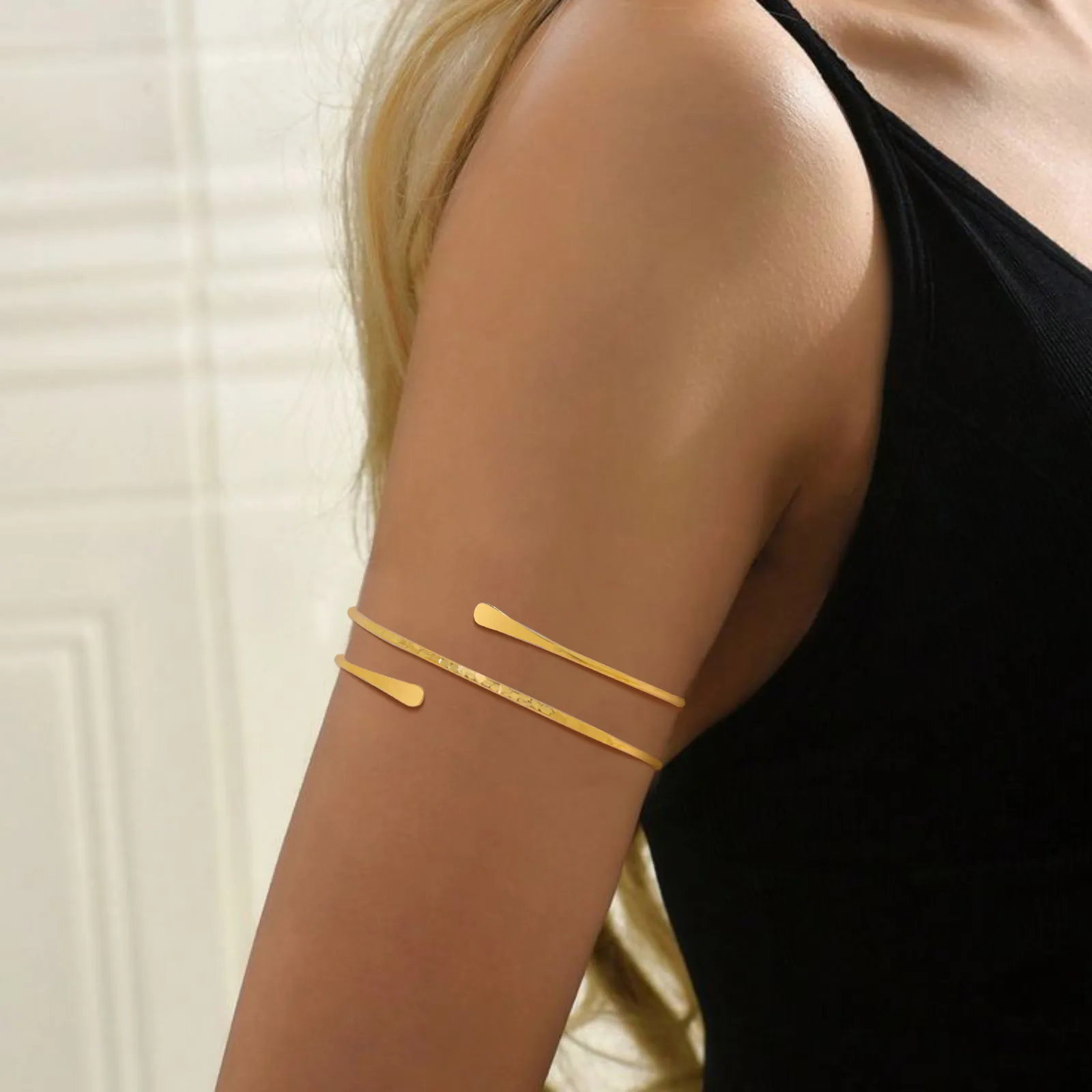 Women's Geometric Multi-Turn Gold-Tone Cuff Bracelet 3