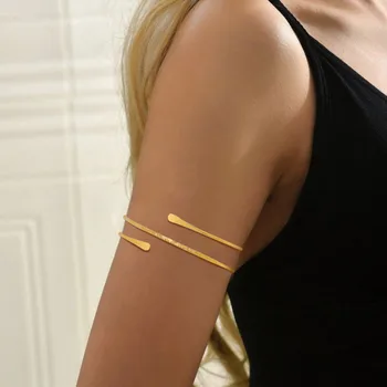 Women's Geometric Multi-Turn Gold-Tone Cuff Bracelet 3