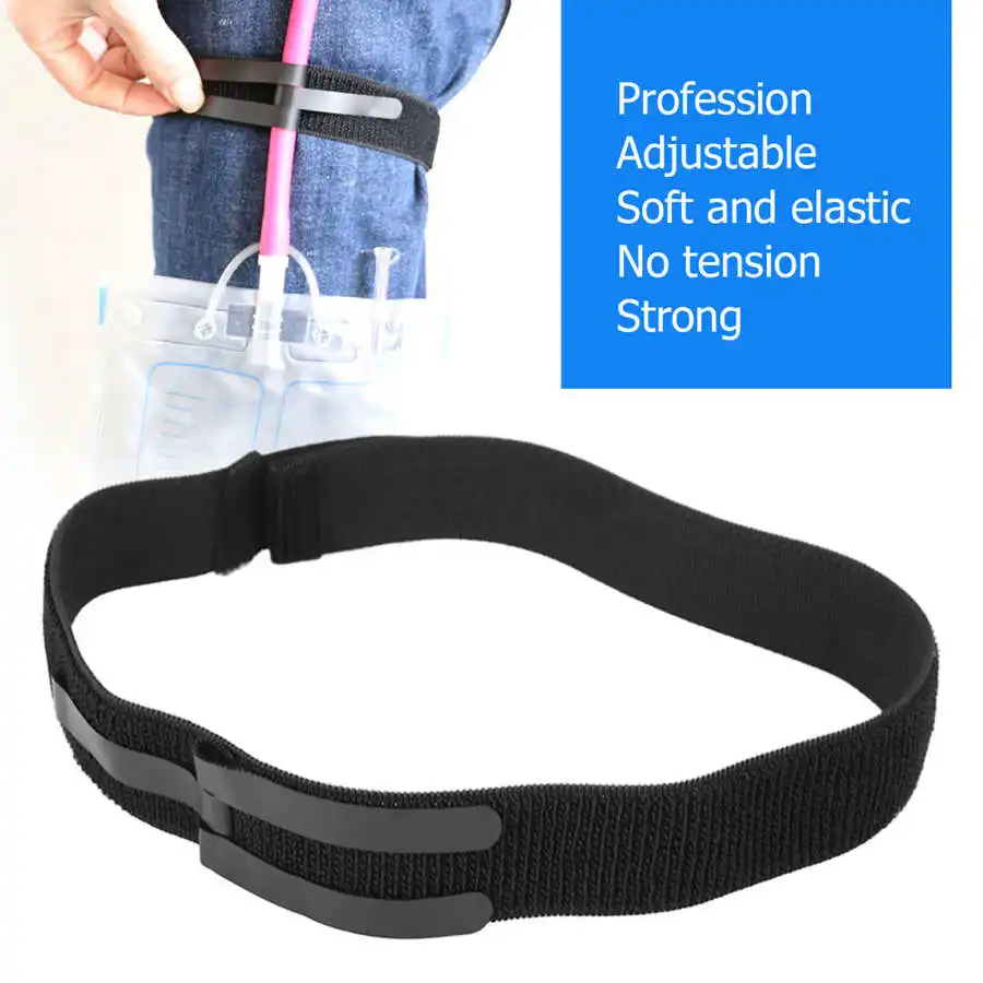 Adjustable Catheter Strap Wide Applicability Catheter Leg Fixation Band Holder Strap for Urinary