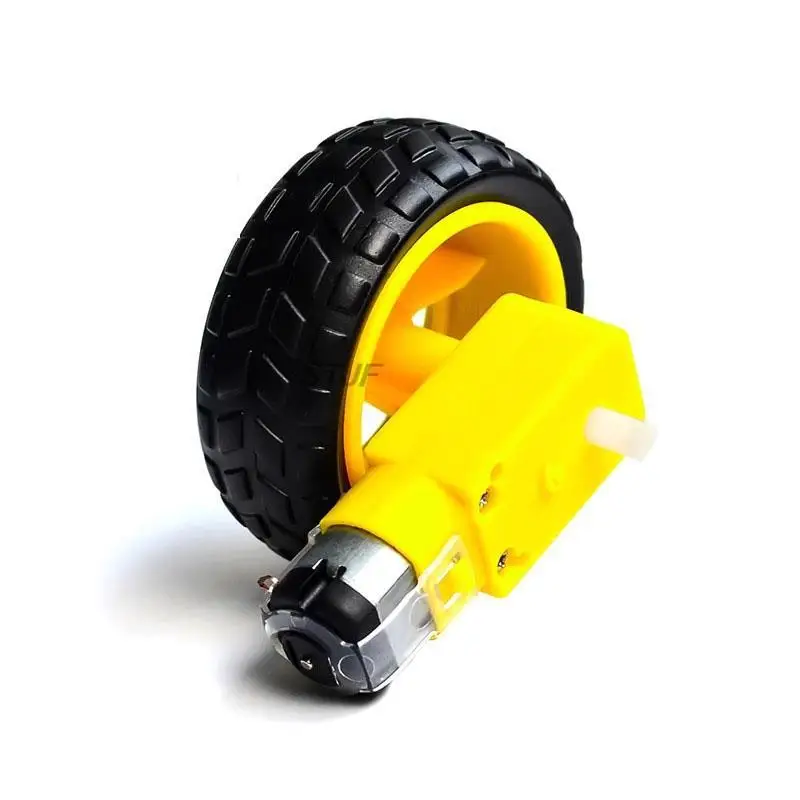 Châssis Robot Tank + Moteur TT Roue Caoutchouc pour Arduino
