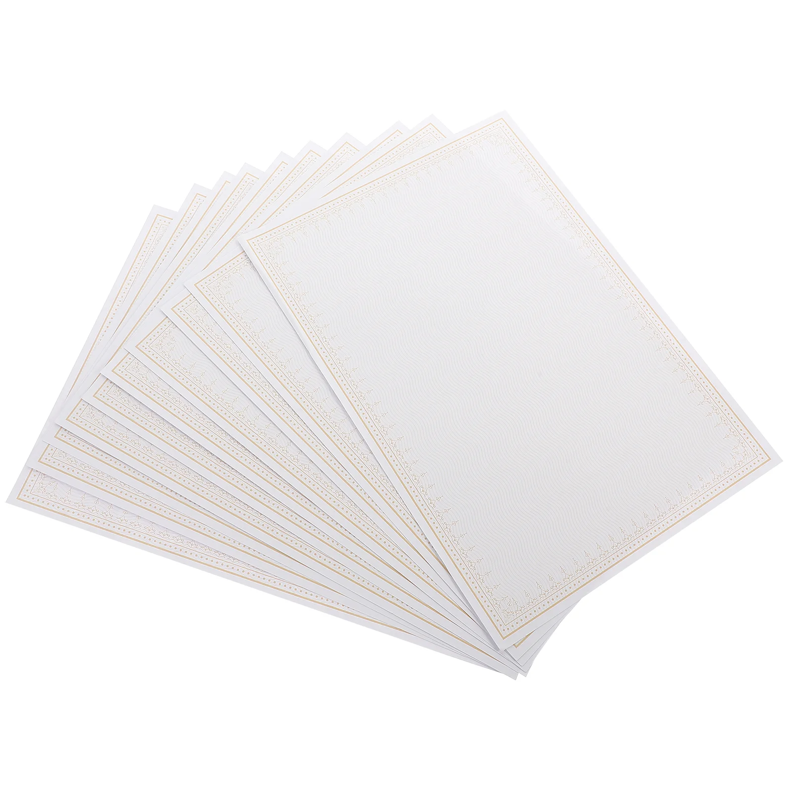 

10 Sheets of Printable Office Blank Sheets Honor Certificate Papers Blank School Diploma Paper