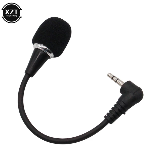 Microphone en métal pour ordinateur portable, réduction du bruit, carte  son, jack 3.5mm, flexible, tuyau à col de cygne, mini audio, condensateur -  AliExpress