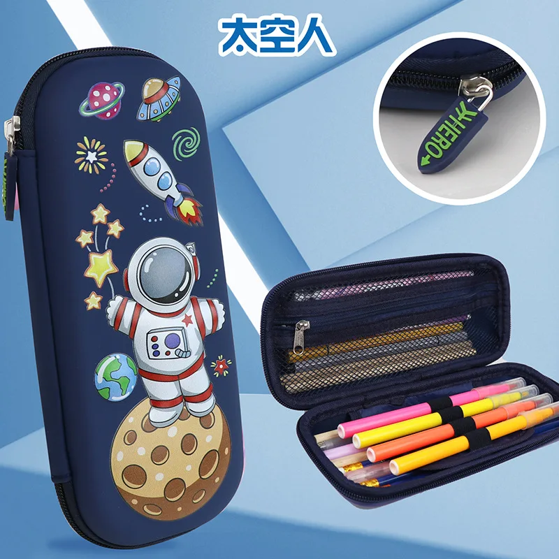 Pencil Cases Stationery Box 3D Space Unicorn School Supplies