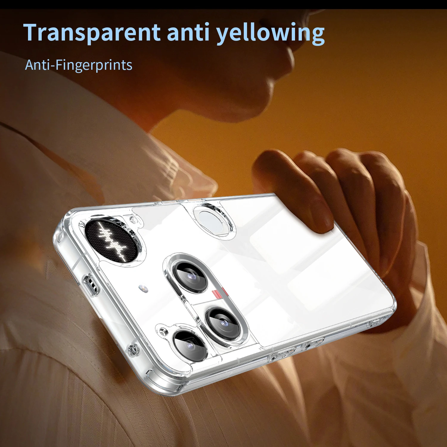 Ultra Clear HD Acrylic Protective Case with Anti-Shock Transparent TPU