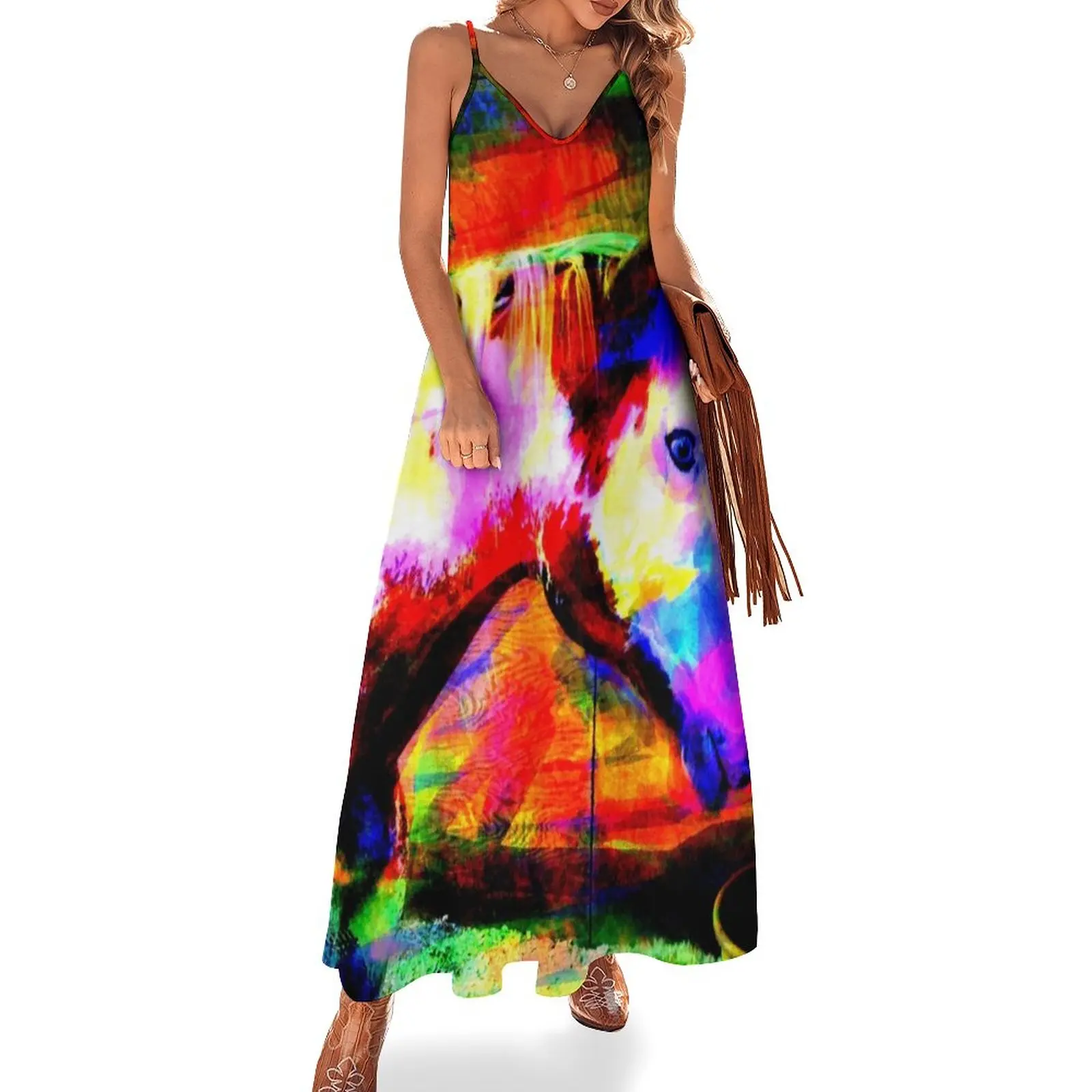 

The Painted Mare Sleeveless Dress Bridesmaid dress woman luxury woman party dress elegant