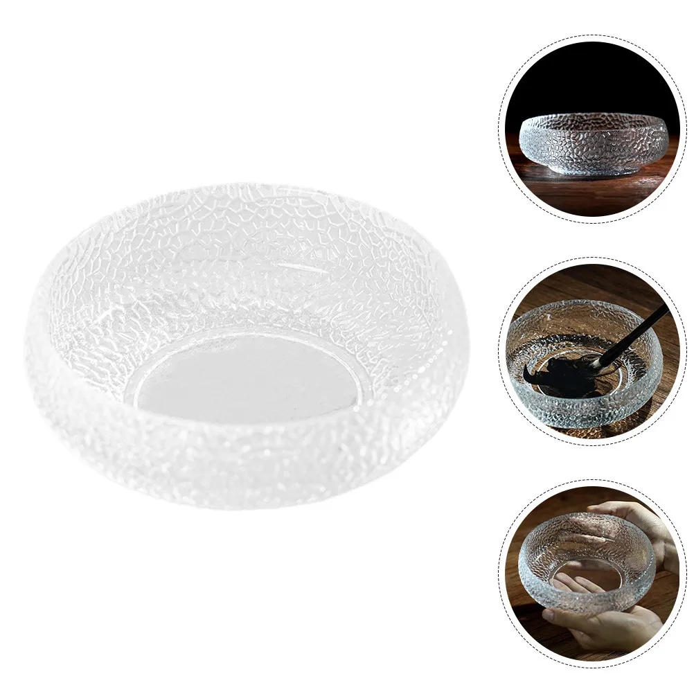 유리 잉크 브러쉬 세척기 독창적인 패턴 펜 클리너 브러쉬 세척 그릇 서예 필기구 클래식 잉크 용기