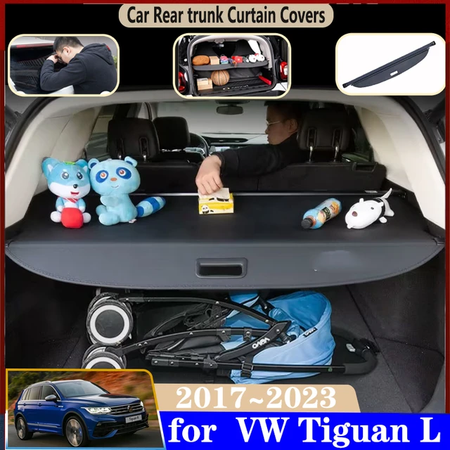 Couverture d'étagère de colis de coffre pour Volkswagen, porte-bagages arrière  rétractables, accessoires de rideau d'espacement, VW Tiguan, 2010-2015,  2016, 2017, 2018 - AliExpress