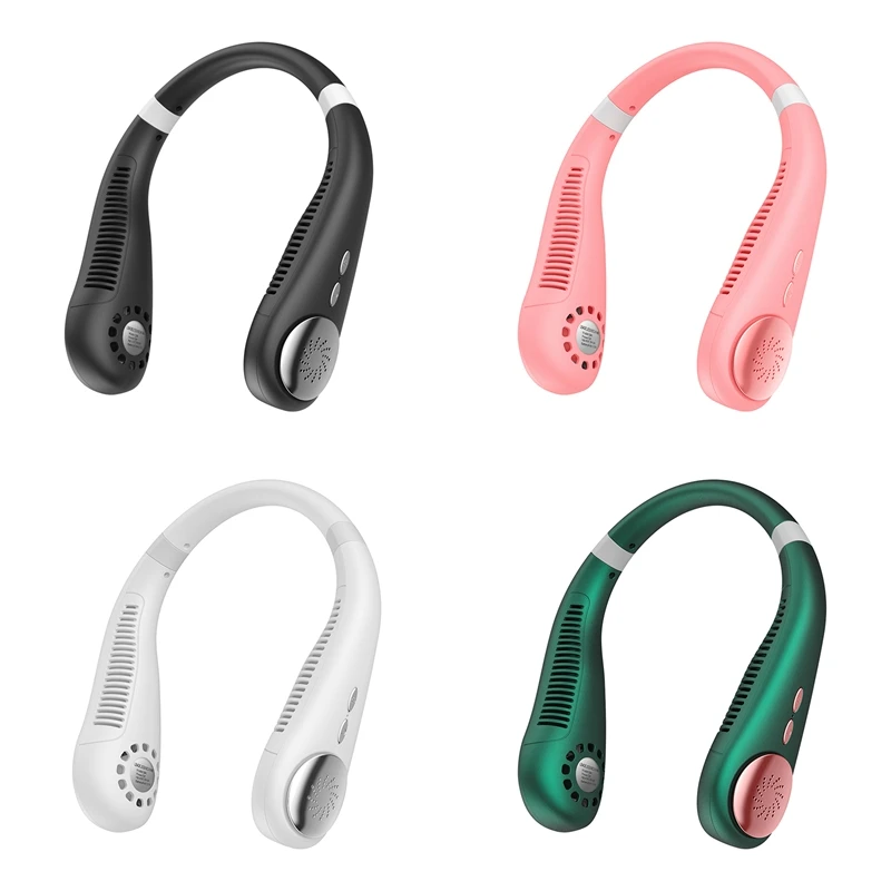 

Подвесной бесшумный охлаждающий мини-вентилятор на шею, портативный беслопастной USB Перезаряжаемый спортивный вентилятор, переносной воздушный охладитель для улицы