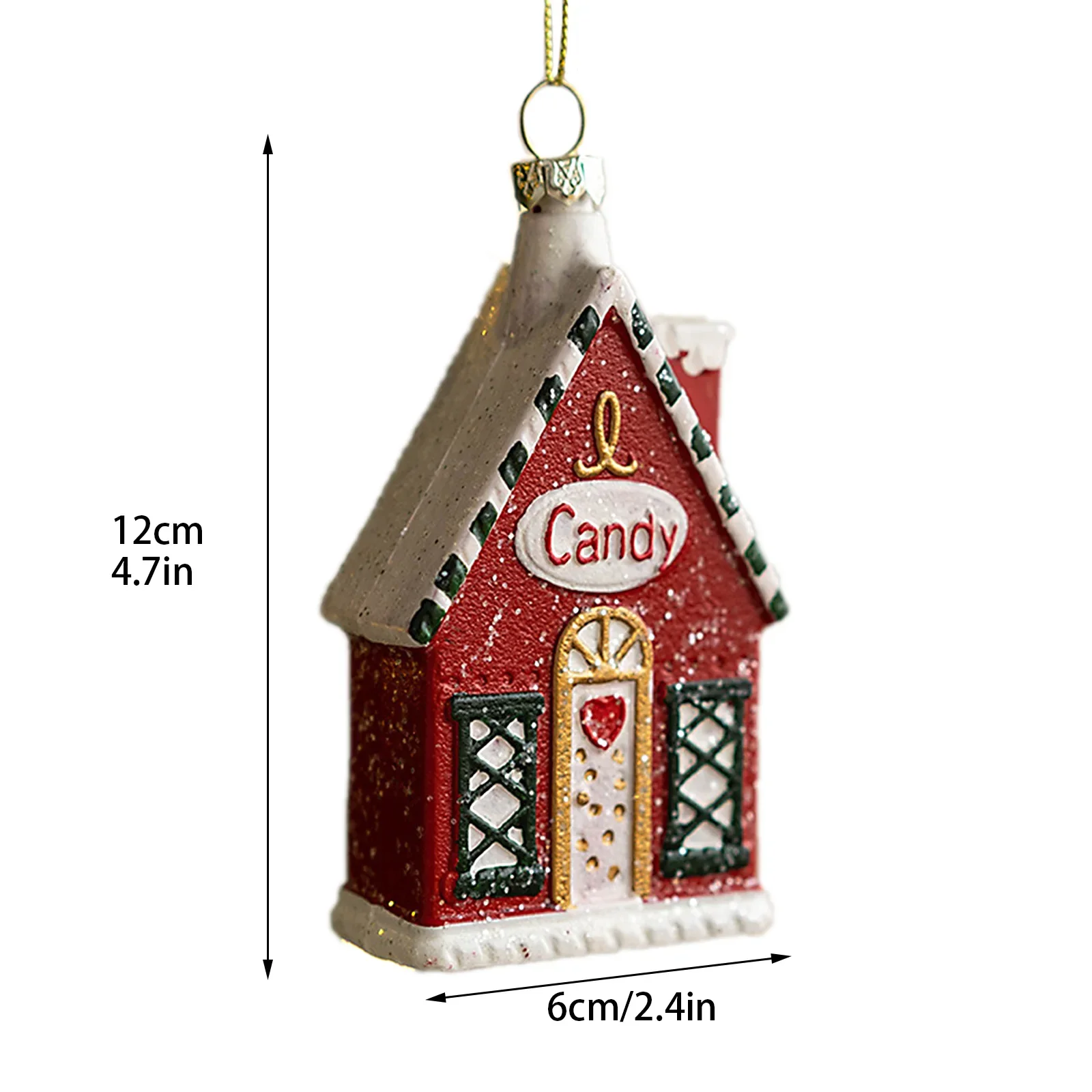 Adornos colgantes para árbol de Navidad, bolas clásicas de formas especiales, duraderas, variadas, tamaño pequeño, lindo, 12 x 6 cm, decoración para el hogar