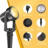 6LEDS Garden Spotlight 3000K Outdoor Landscape Yard Lighting EU/US/UK Plug Wateproof Countyard Street Lawn Lamp for Tree Decor 6