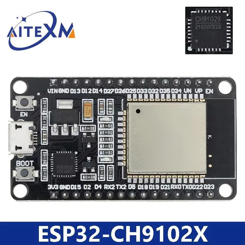 ตัวเลือกสินค้า ESP32 บอร์ดพัฒนา WiFi + Bluetooth ประหยัดพลังงาน