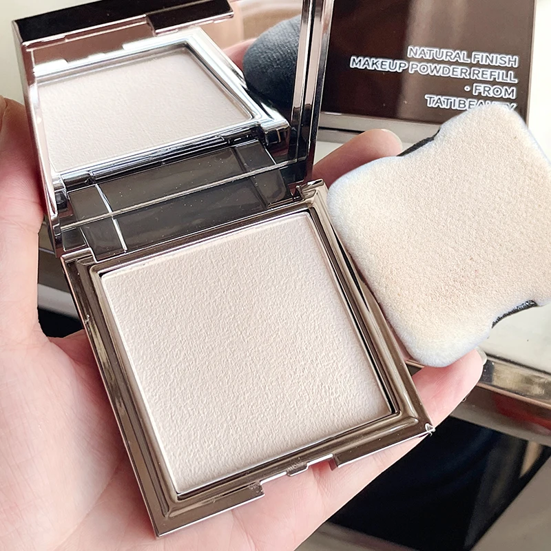 TATIBEAUTY Soft Focus Setting Powder - Small Silver Block Oil Control Loose Powder