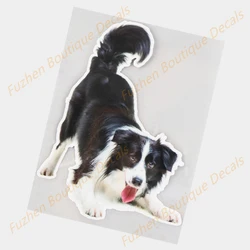 Fuzhen – autocollants en vinyle, accessoires extérieurs, bordure, Collie, chien de jeu, pare chocs, égratignure, voiture 