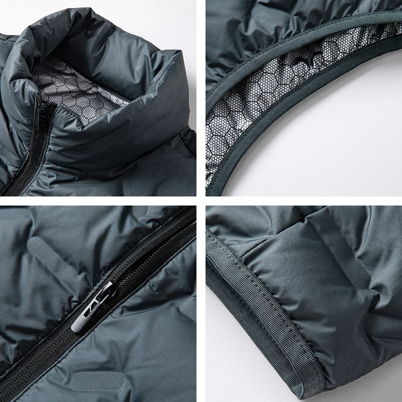 Winter Men Sleeveless Vest Jackets Warm Waterproof Ultralight Puffer Vest Casual Windproof Thicken Waistcoat Brand Male