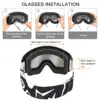 Children Ski Goggles Double Layers UV400 Anti-fog OTG - Wear Glasses Skiing Mask Snowboard Kid Snow Goggles Wearable Helmet 3