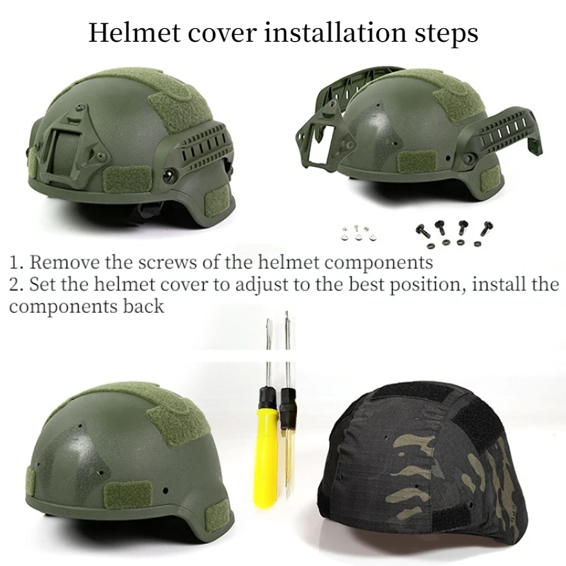 Light Military Army Airsoft Tactical Hunting Helmet Mich2000 Tactile Helmet  Game Cs Swat Outdoor Riding Protective Equipment - Sports Helmets -  AliExpress