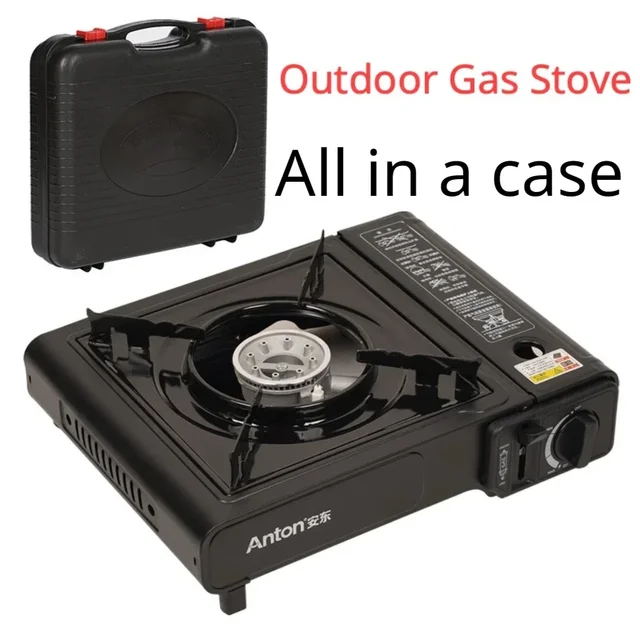 Outdoor Cassette Gas Stove Dual Purpose Portable Gas Barbecue Furnace Picnic Stove Camping Gas cooking utensils 1