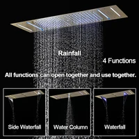 ชุดฝักบัวอาบน้ำ M Boenn 6 ฟังก์ชั่น ขนาด 35*12 นิ้ว พร้อมไฟ Ambient 64 สี ฝักบัวคู่ ระบบควบคุมอุณหภูมิอัจฉริยะ ก๊อกผสมทองเหลือง 4