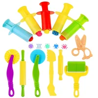 Fun Play Dough Tools Kit For Kids Children Toddlers Playdough Extruders Scissors Rollers Cutters Plasticine Clay Accessories Toy 1