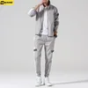 2Pcs Men Tracksuit Hoodie Tops Joggers Pants Tracksuit Set Male Running Jogging Sportswear Hooded Pants Mens Sweat Suit 2024 5