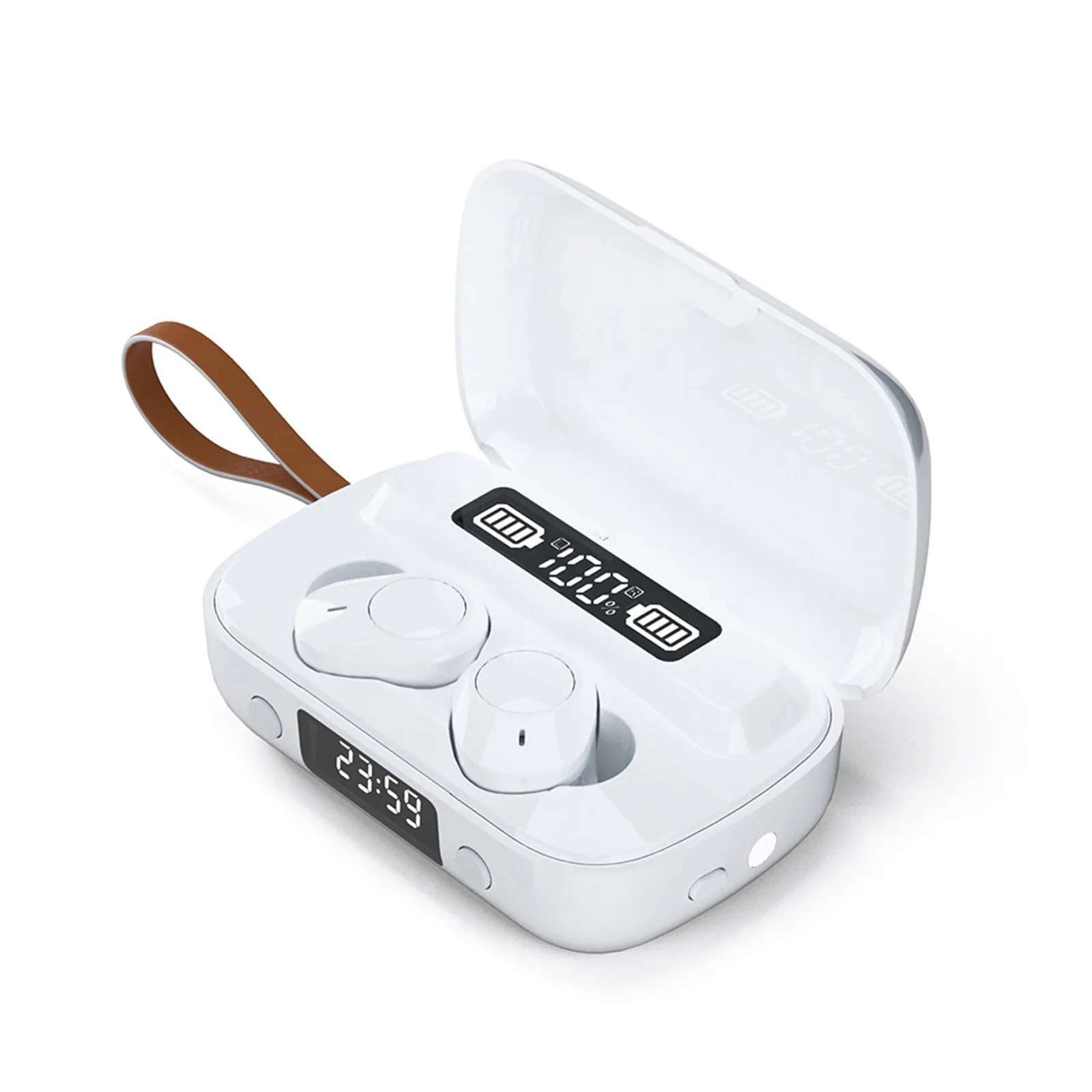 

A13 Wireless Headphone V5.1 In-Ear Headset Charging Station With LED Flashlight