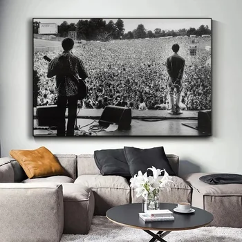 Oasis Liam Gallagher Knebworth Tela da parete Pop Art Stampa Opere d'arte Decorazione nordica profonda Poster su tela Pittura Cuadros