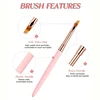 5Pcs Gradient Nail Art Brush For Manicure Salon Tool Professional Painting Drawing UV Gel Extension Pen Nail Polish Nail Brushes 5