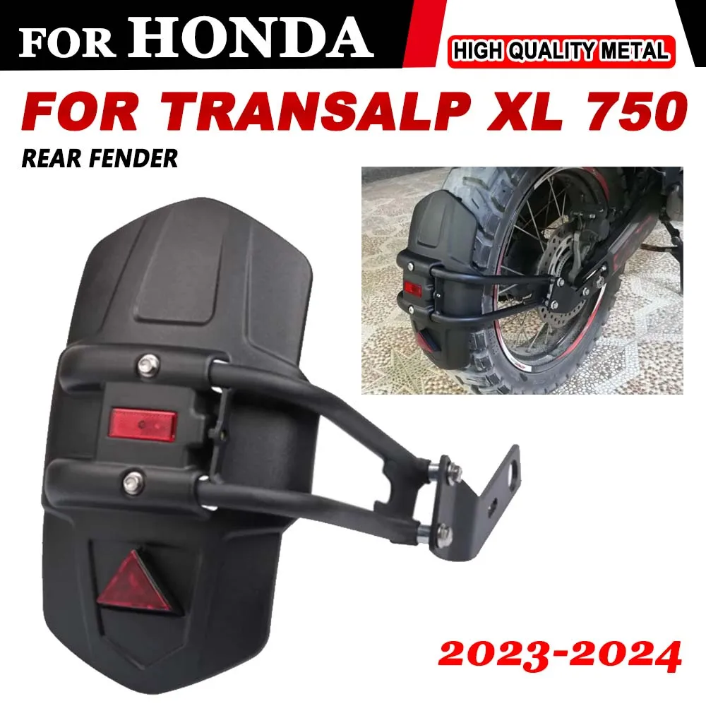 Motorcycle Accessories Rear Fender Mudguard Mudflap Rear Wheel Splash Guard Cover for Honda Transalp XL 750 XL750 2023 2024