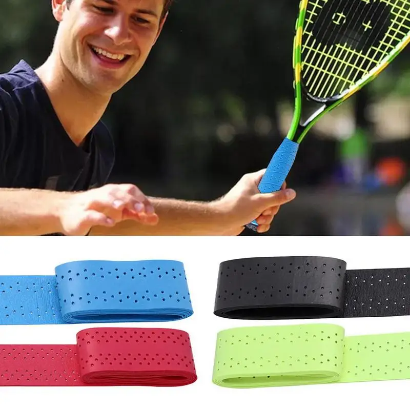 

Tennis Grips Overgrip Breathable PU Badminton Handle Tape Universal Sweat Absorption Anti Slip Grip Tape Sweatband Supplies For