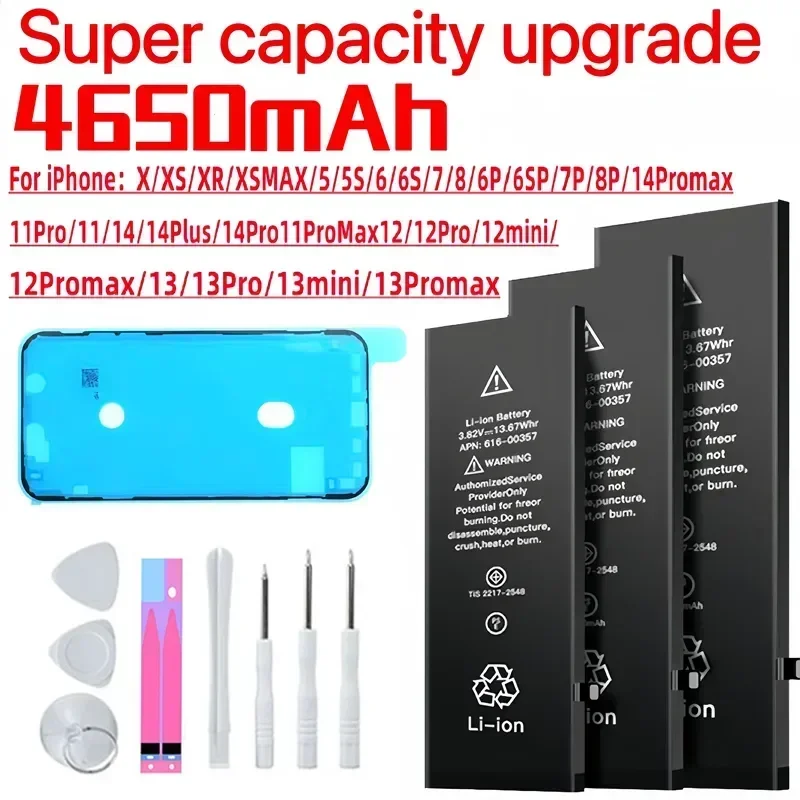 iPhone Battery High Capacity Phone Battery For iPhone SE 2 4 5S 6 6s 6p 6sp 7 7p 8 Plus X Xr Xs Max 10 11 12 13 Pro Max For Apple