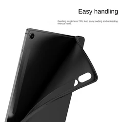 Deluxe Airbag Silicone Soft Cover for Tablets - 14.6 Premium TPU Shell (Black)