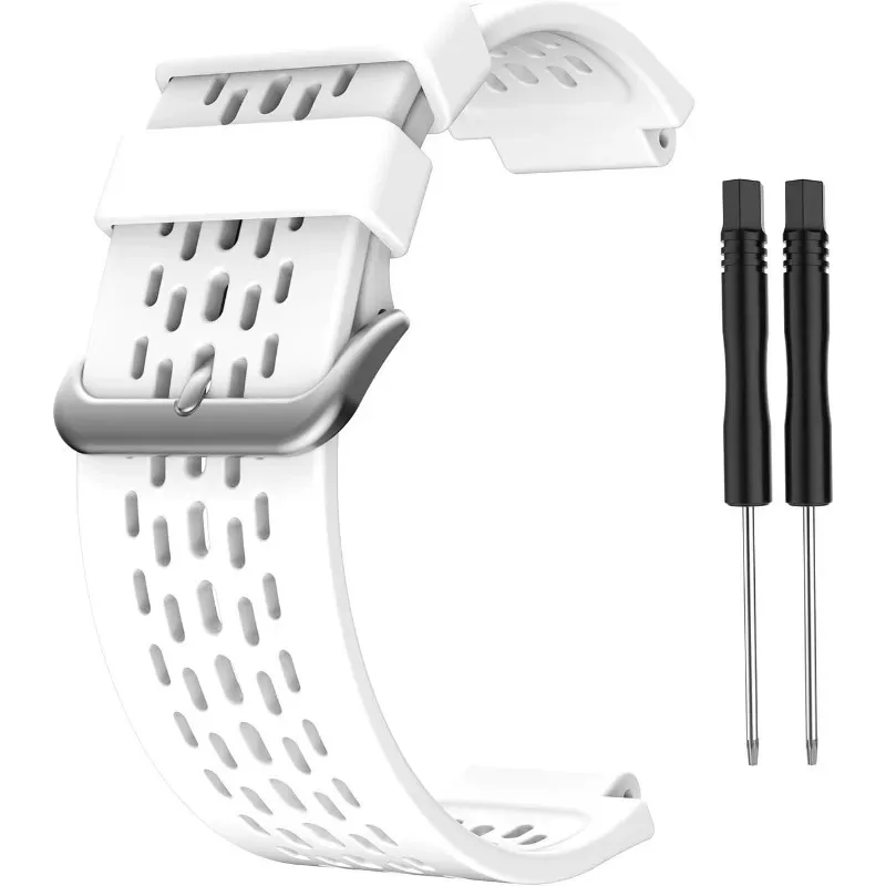 Breathable Sport Silicone Replacement Watch Band, 24mm
