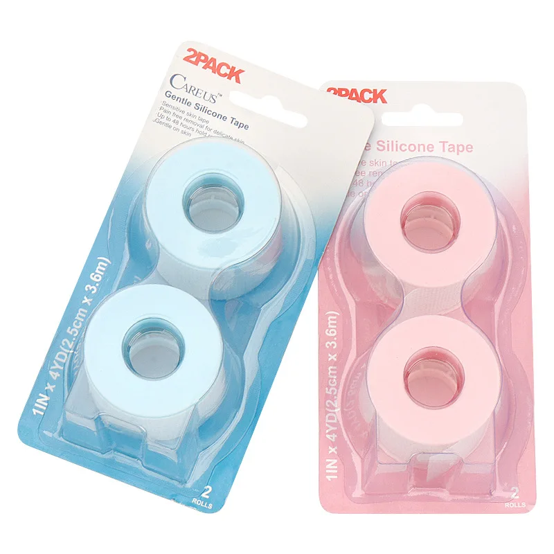 Eyelash Silicone Tape Lash Extension Adhesive Tape Small Hole Breathable Easy Tear Eye Pads Paper Patch Makeup Tools 2pcs/Box