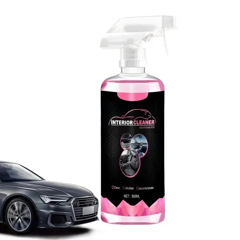 

Car Detailing Cleaner 500ml All-Purpose Inside Car Cleaner Wash Free Interior Car Cleaner Vehicle Cleaner Effective Dashboard