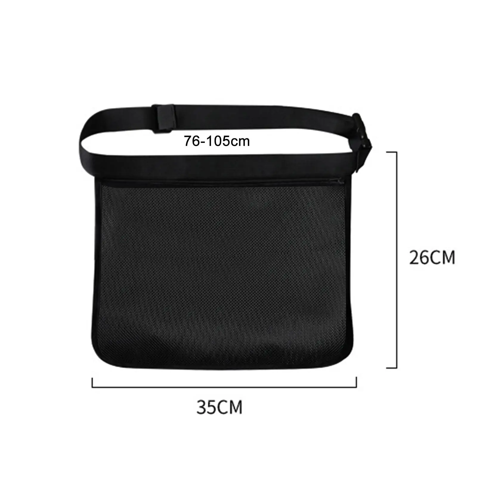 Black Tennis Ball Holder Golf Fanny Pack ,Durable Waist Pouch Bag, Holding