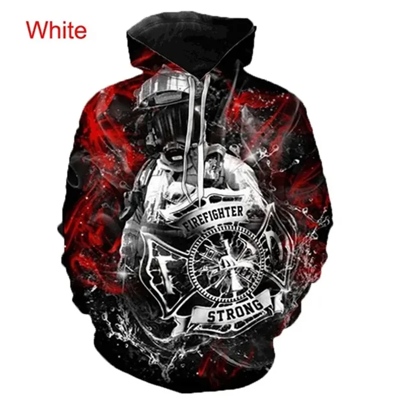 thumbnail image 1 of Sudadera con capucha de bombero con estampado 3D para hombre, sudadera con gráfico de bombero, sudadera informal de gran tamaño, novedad en sudaderas y sudaderas, chándal, 1 of 5
