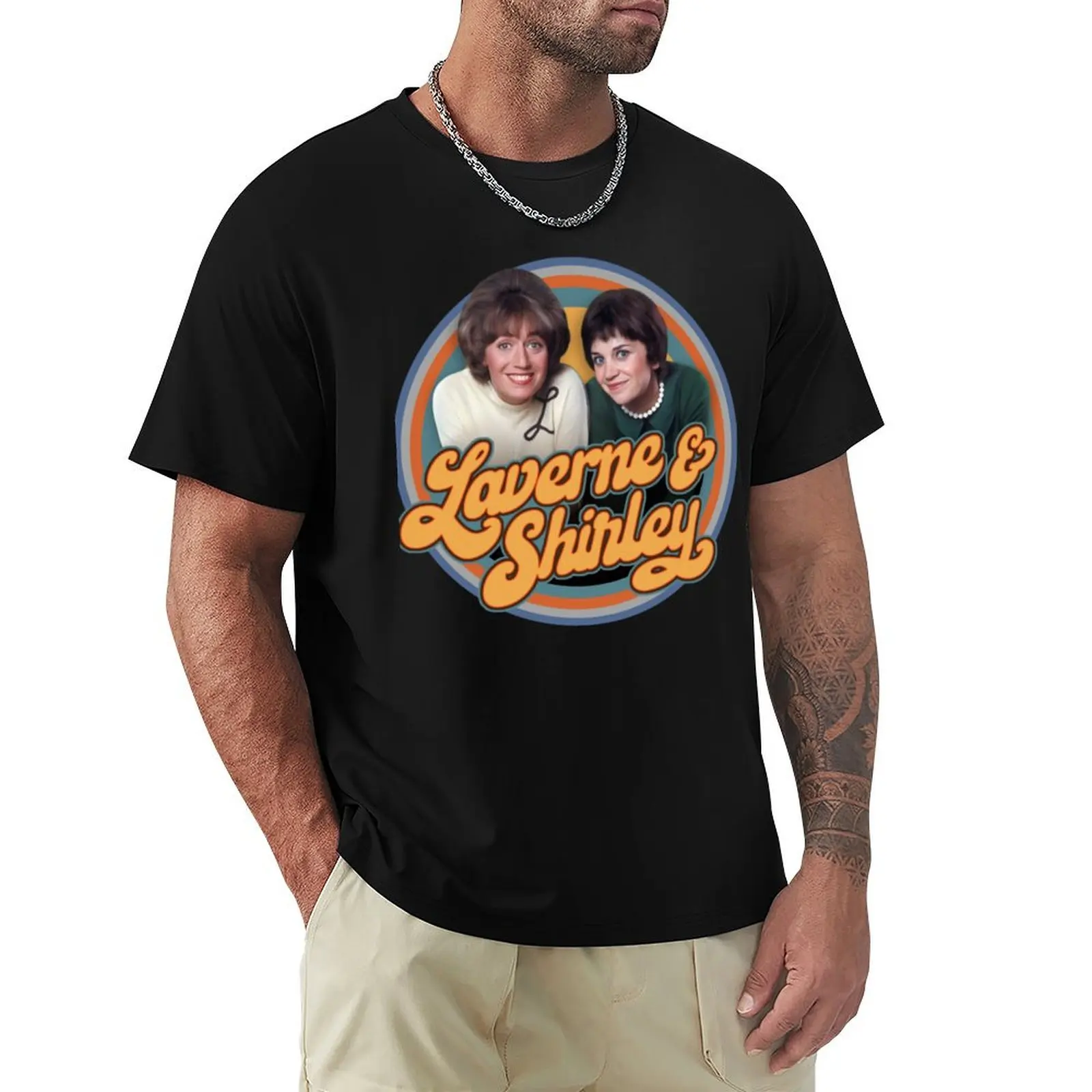 

Футболка Laverne And Shirley, летняя одежда, мужские тренировочные рубашки