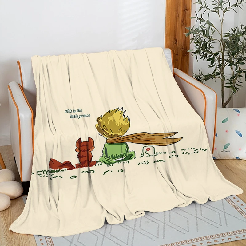 

Fleece Blanket Sofa The Little A-Prince Warm Bed Camping Custom Nap Fluffy Soft Blankets for Winter King Size Microfiber Bedding