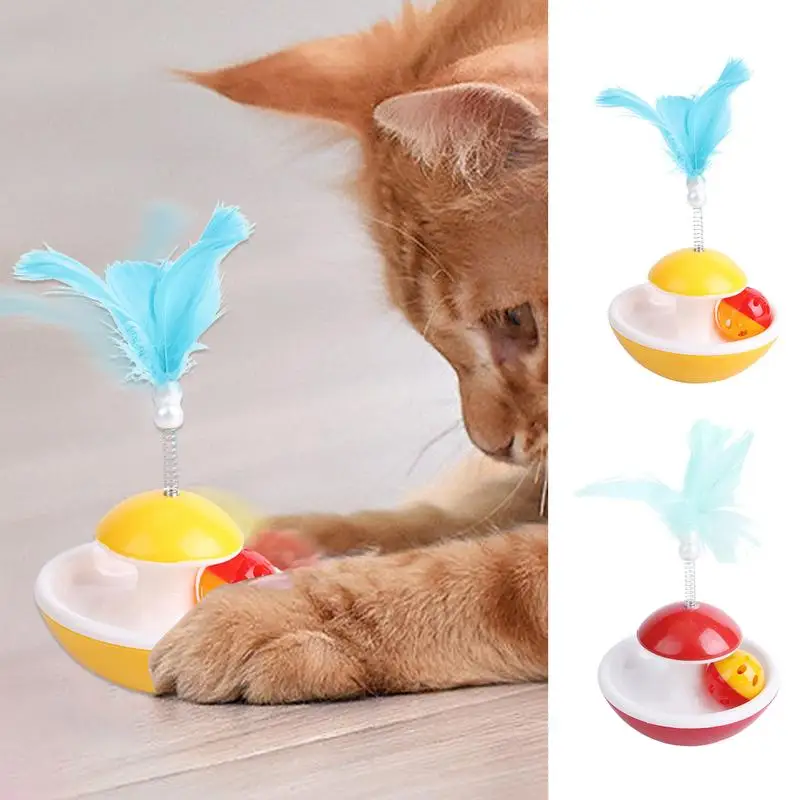 

Cat Toy Rotating Motion Activated Toys Moving Interactive Puzzle Pet Chew Toy Cat Teasing Feather Cat Supplies Accessories