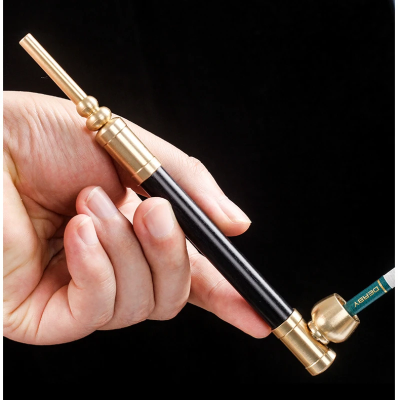 

Copper coarse Hookah mouthpieces four purpose Smoking Pipe microporous pull rod filter copper suction nozzle tobacco pot 2023