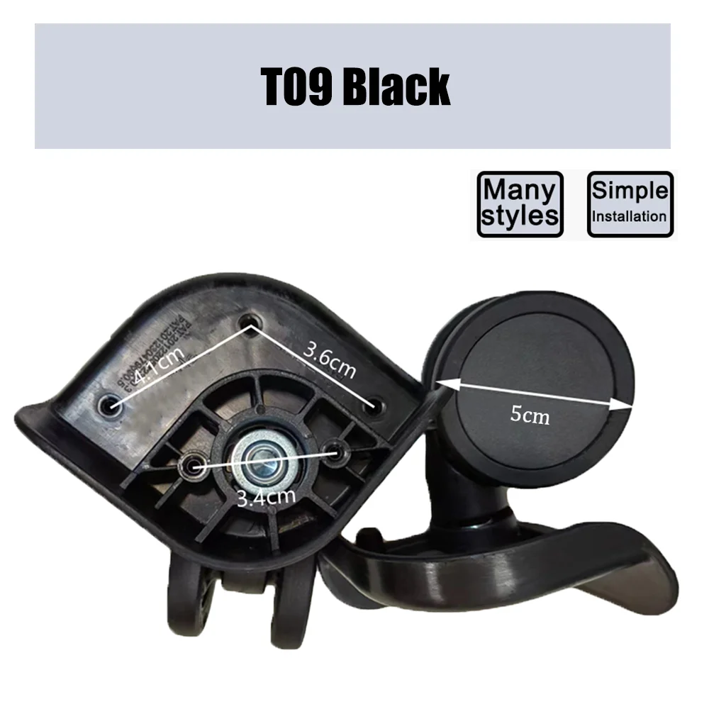 Suitable For SJTOBOL T09 Case Wheel Pulley Sliding Casters Universal Wheel Luggage Wheel Slient Wear-resistant Smooth Nylon