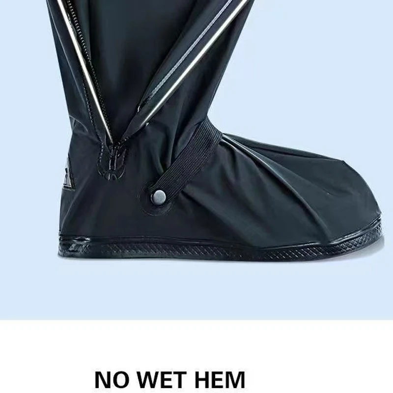 Shoe Covers High Tube Outdoor Waterproof Rain Anti-Slip Cycling Shoe Covers Motorcycle Pocket Service Hiking Shoes Fishing Wading Play Water shoe covers