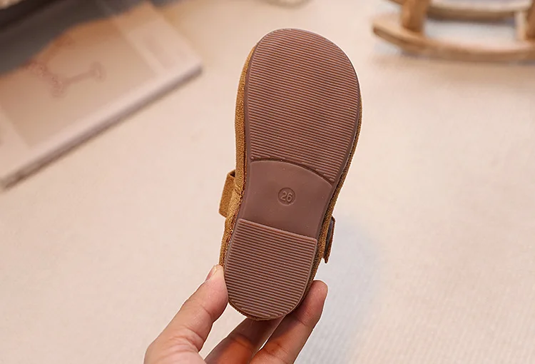 Mädchen Lederschuhe Kleinkinder Ballerinas Prinzessin Süße Kinderschuhe Weiche Schuhe T-Riemen Retro Klassische Kinder-Festtagsschuhe für Partys – Detail 11