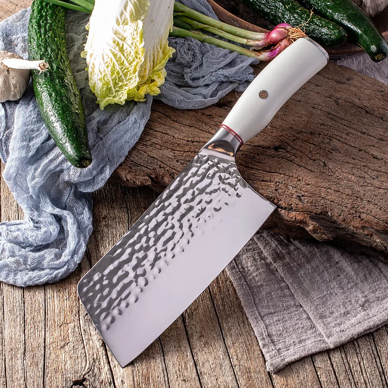 Meat Cleaver Knife, 8 Inch | Dark Brown ABS Handle